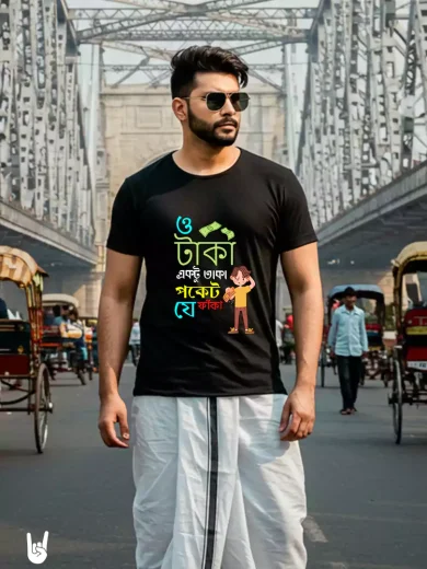 O taka ektu taka pocket je phaka – Bengali Tshirt