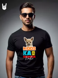 Mood ka koi bharosa nahi Hindi Printed T-Shirt